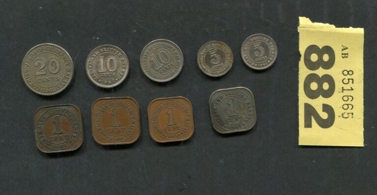 Read more about the article Set of  9 coins of  Malaya