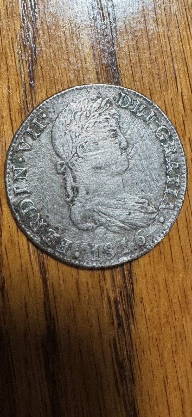 Read more about the article 1816 NGC AU 50 Peru 8 Reales Ferdinand VII Lima Pillars Silver Coin (24122201C)