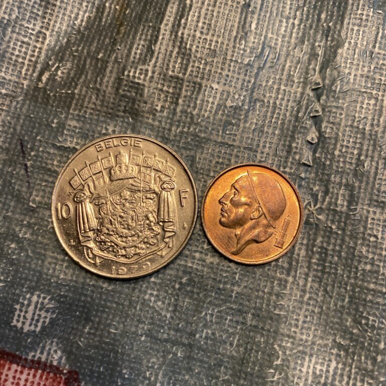 Read more about the article 1979 Belgium 10 Francs French text  1987 50 Centimes – 2 Coins