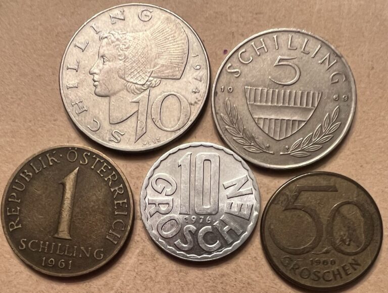 Read more about the article Lot Of 5 Austria Coins – Lot C18