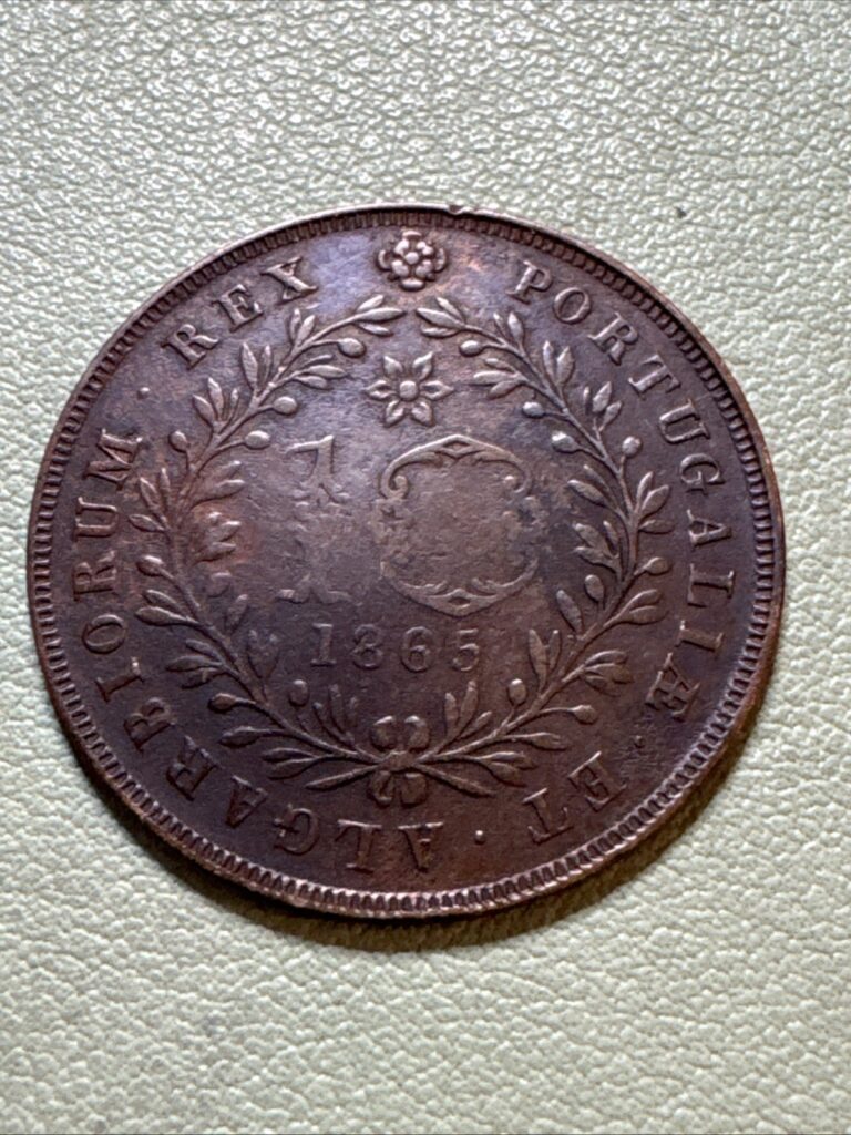 Read more about the article 1865  Portugal › Azores 10 Réis – Luiz I  World  Coin