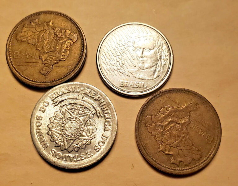 Read more about the article BRASIL Lot (4)  Coins *1940s – 1991