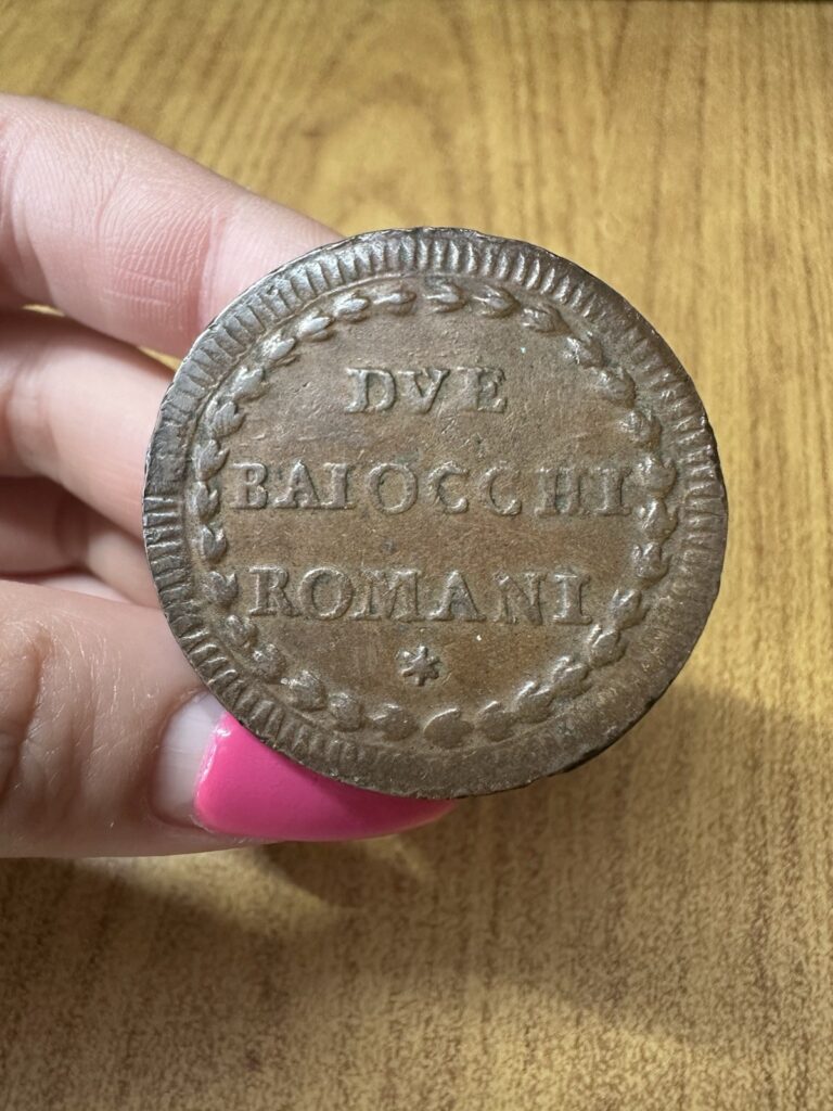 Read more about the article Coin Vatican City Pius VI 2 Baiocchi Romans AQ