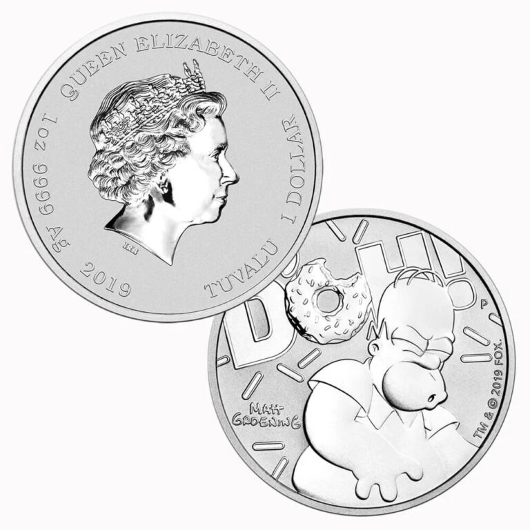 Read more about the article 2019 Tuvalu Homer Simpson 1 oz Silver Coin – Limited Collector’s Edition