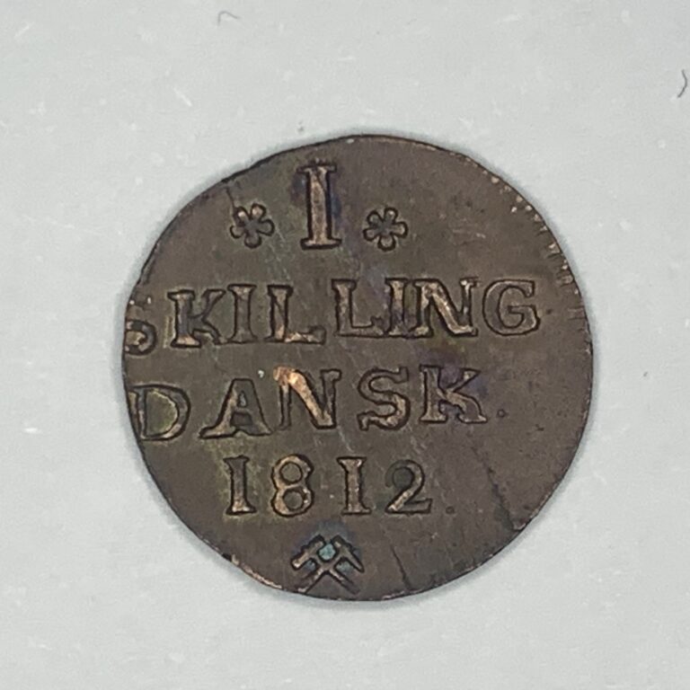 Read more about the article ☆1812 NORWAY 1 SKILLING ☆Cross Hammer Mintmark -UNC