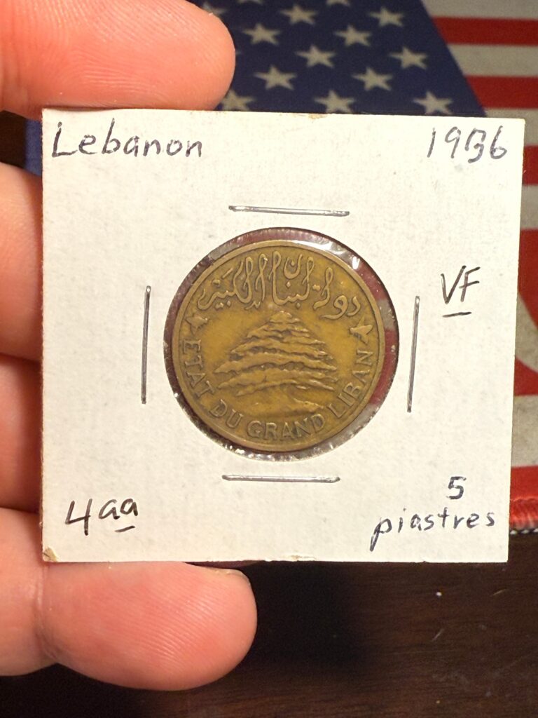 Read more about the article 1936 Lebanon 5 Piastres