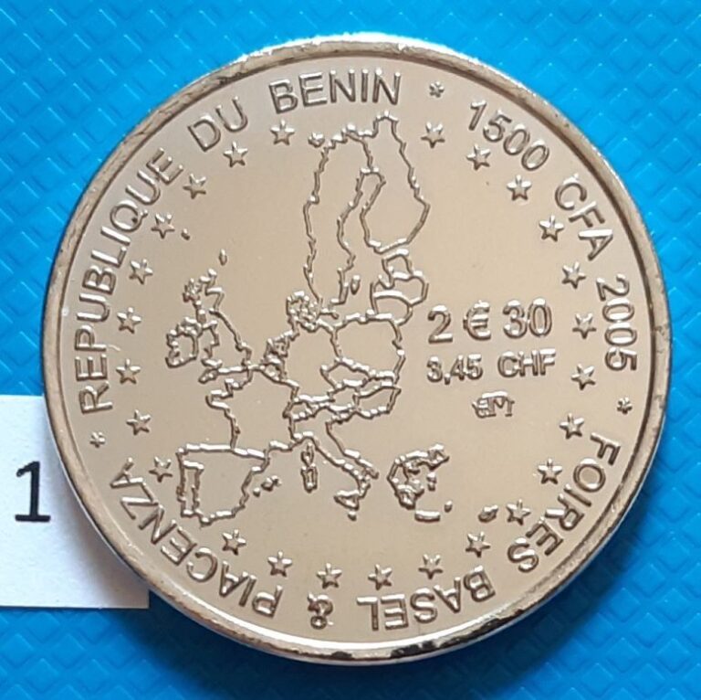 Read more about the article Benin 1500 CFA francs 2005 Basel Elephant RARE coin
