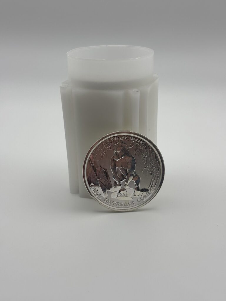 Read more about the article 2021 ULTRA RARE Congo 1 oz Silverback Gorilla Silver Bullion Coin 500 Francs
