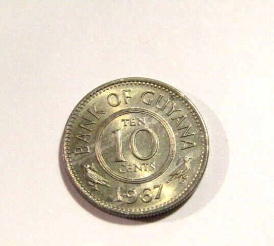 Read more about the article Guyana 1967 10 Cents unc Coin