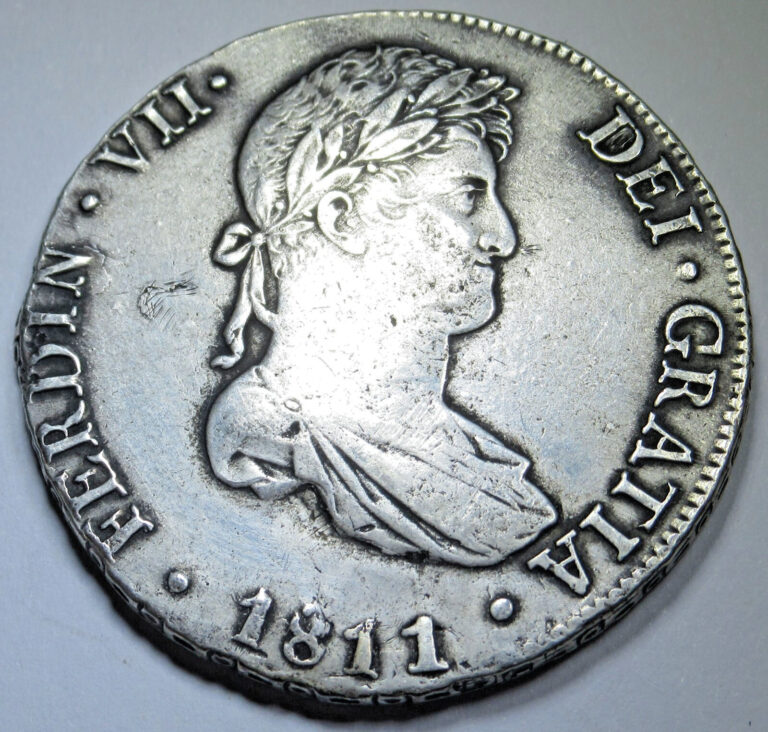 Read more about the article 1811 JP Peru Proper Bust Repaired Silver 8 Reales Genuine Spanish Colonial Coin
