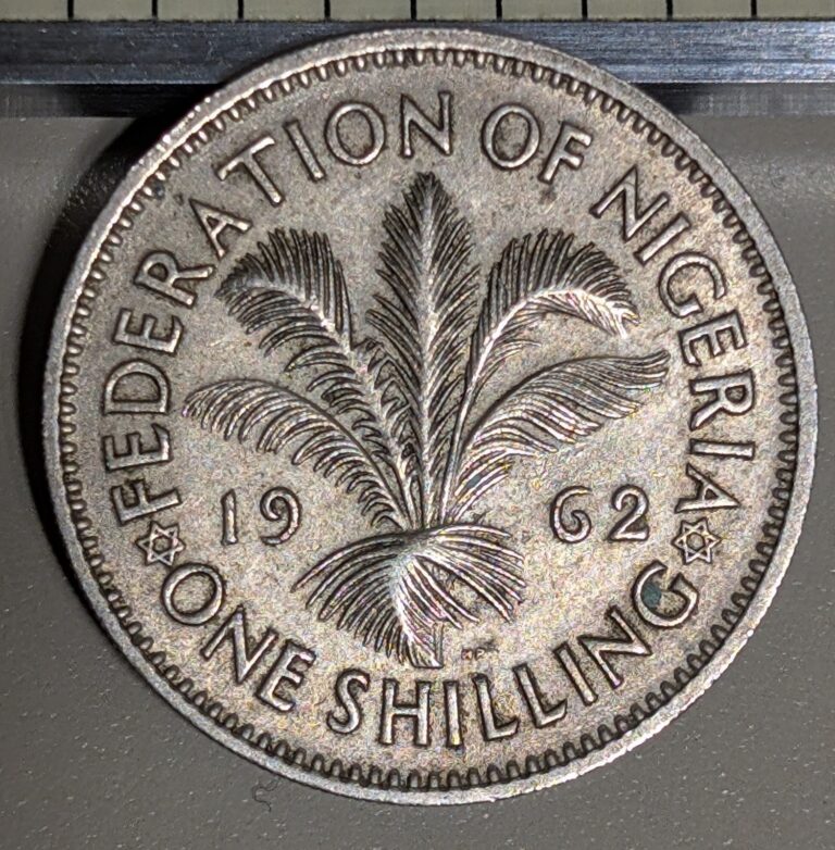 Read more about the article 1962 Nigeria 1 Schilling Circulated KM# 5