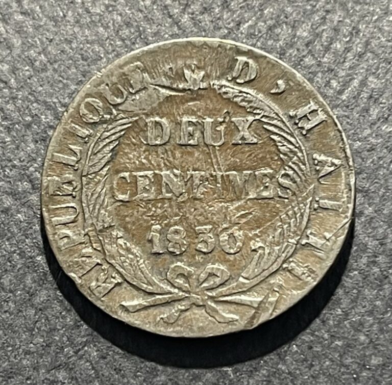 Read more about the article Haiti 1830 (AN27) 2 Centimes Coin #4