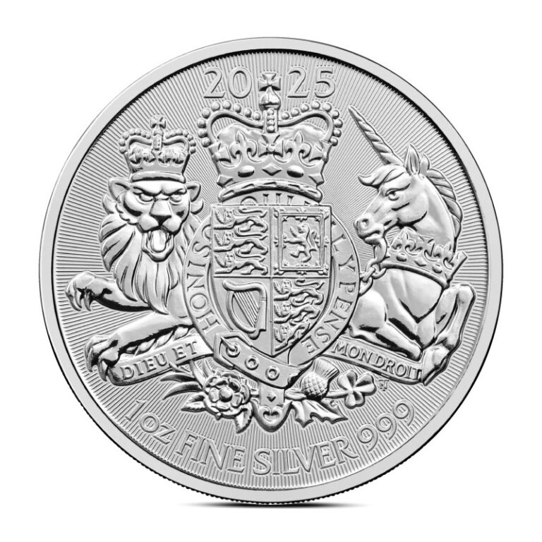 Read more about the article Presale 2025 1 oz British Royal Arms Silver Coin (BU)