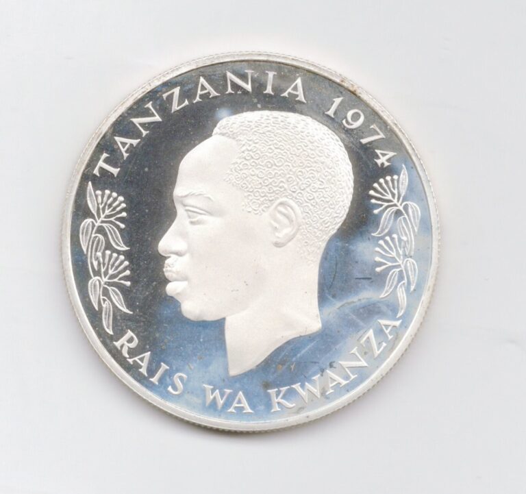 Read more about the article Tanzania Silver Proof 1974 50 Shilingi-Lot D4