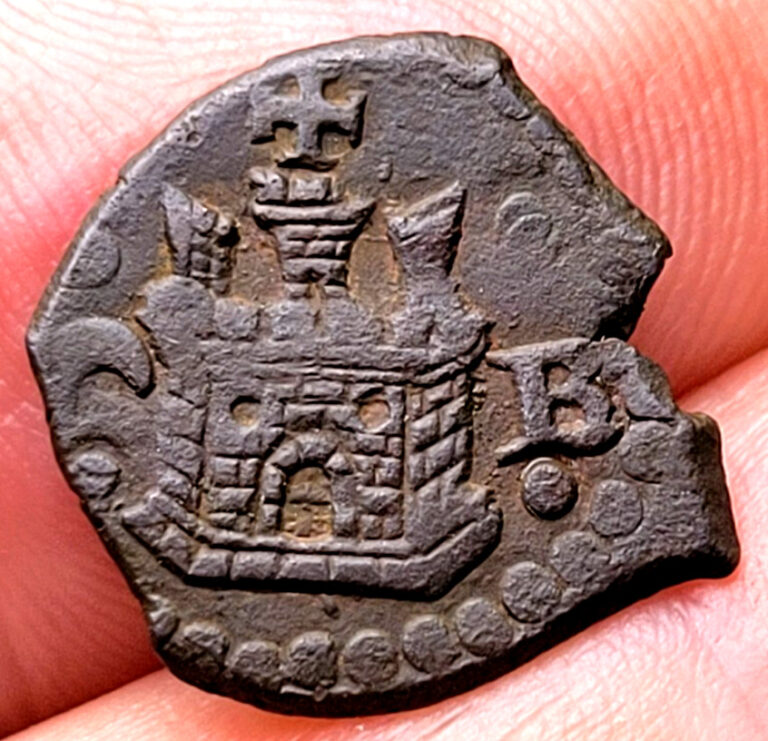 Read more about the article Old Spanish Coin 1556 – 1598 PIRATE TREASURE King Philip II BLANCA COB