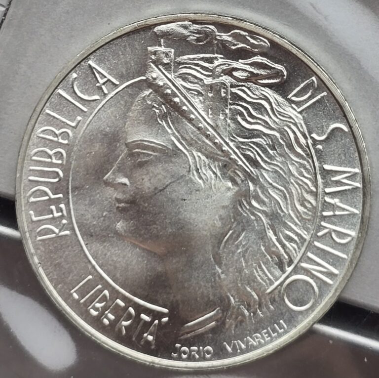 Read more about the article Choice/Gem BU San Marino 1986 1000 Lire Silver Coin – Mint Sealed