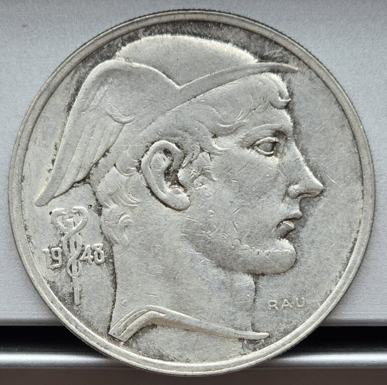 Read more about the article Belgium 1948 50 Francs Silver Coin – Dutch Variety