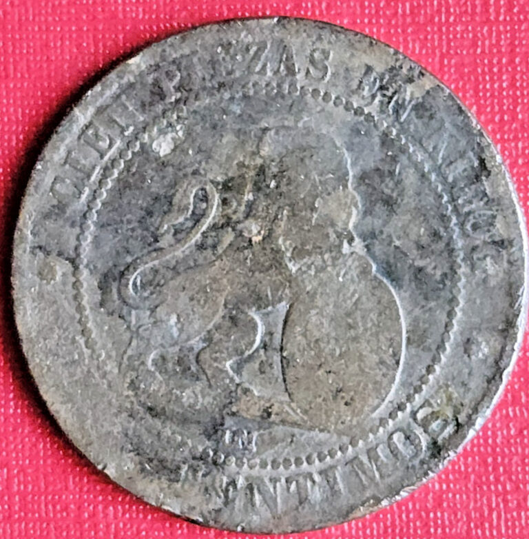 Read more about the article 1870 Spain 10 Centimos Provisional Government 1-Year Spanish Coin Lion Hispania