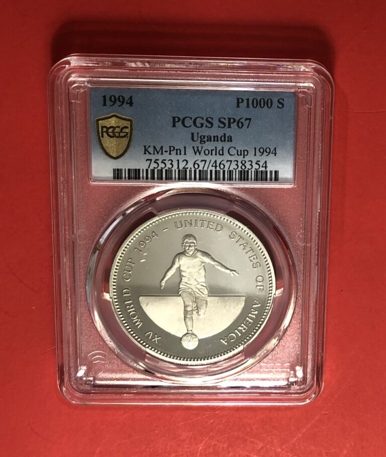 Read more about the article 1994- UGANDA -UNC P 1000 SHILLINGS SILVER COIN GRADED BY PCGS SP 67…GREAT COIN.