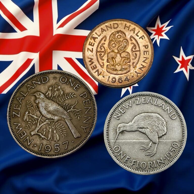 Read more about the article Lot of 3 Different New Zealand Coins – Elizabeth II and George VI – Combined Ship