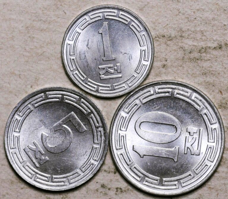 Read more about the article SOUTH KOREA LOT OF THREE COINS 1-5-10 WON 1959 (UNC!)