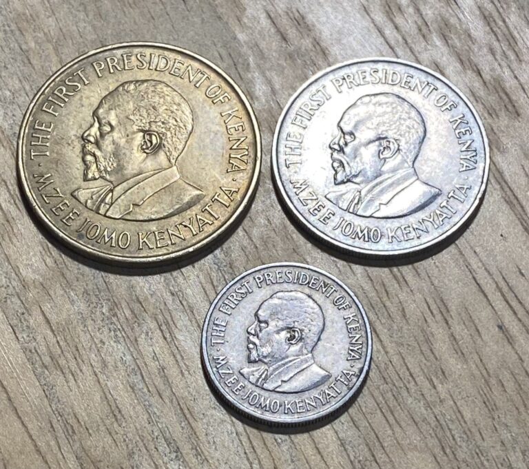 Read more about the article Three Circulated Foreign Coins from Kenya Dated 1971: 1 Shilling  10 and 50 Cents