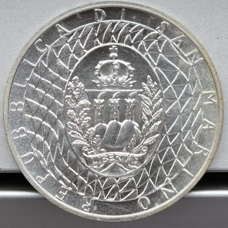 Read more about the article Brilliant Uncirculated San Marino 1990 R 500 Lire Silver Coin