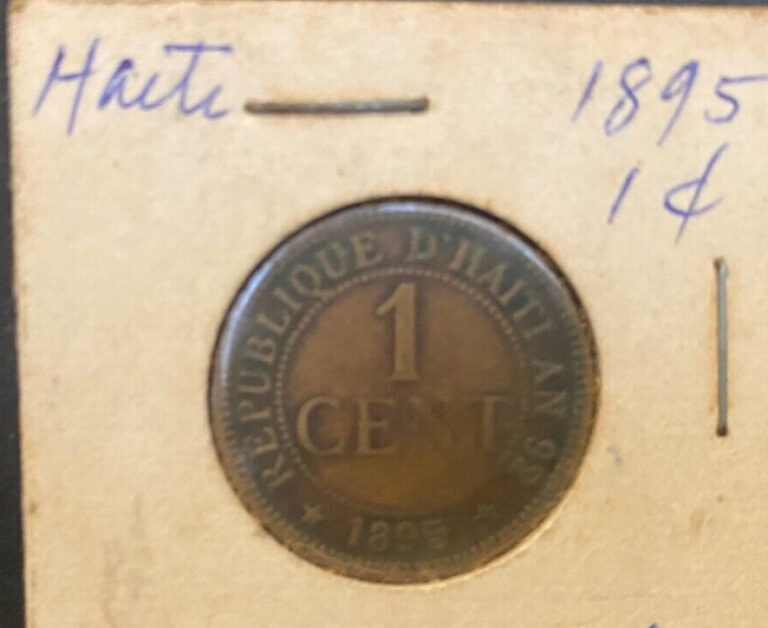 Read more about the article HAITI  1895  1 cent  CIRCULATED