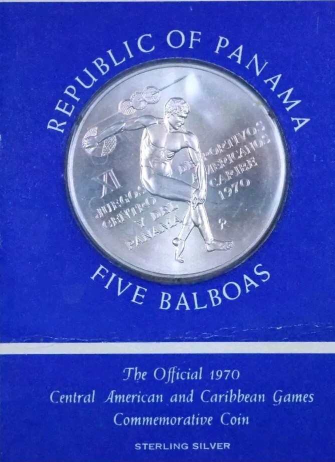 Read more about the article 1970 Republic of Panama Five 5 Balboas Uncirculated Silver Coin!