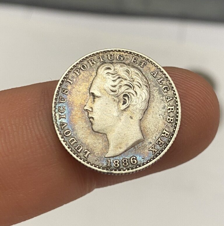Read more about the article 1886 Portugal Silver 100 Reis****