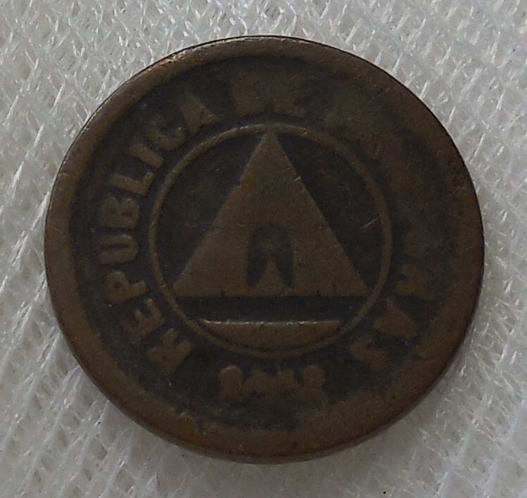 Read more about the article 1920 HONDURAS 2 CENTAVOS BRONZE COIN MINTAGE 283 000