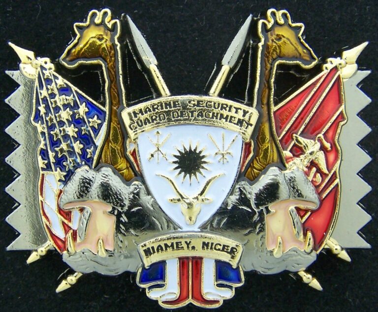 Read more about the article Marine Security Guard MSG Detachment Niamey Niger 242nd Birthday Challenge Coin