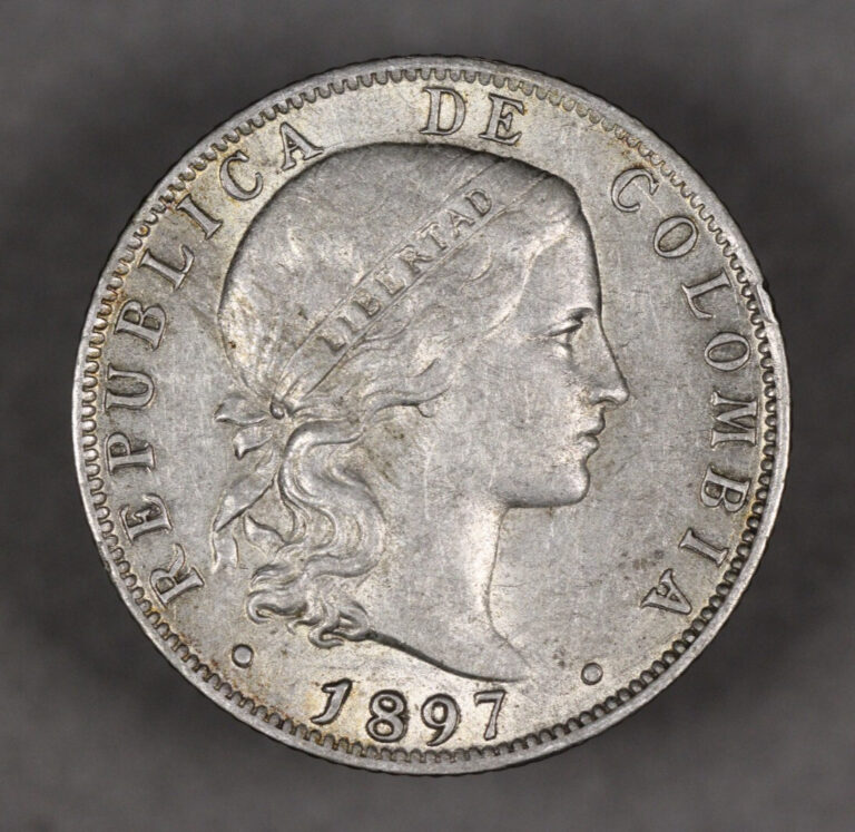 Read more about the article 1897 Colombia Silver 20 Centavos