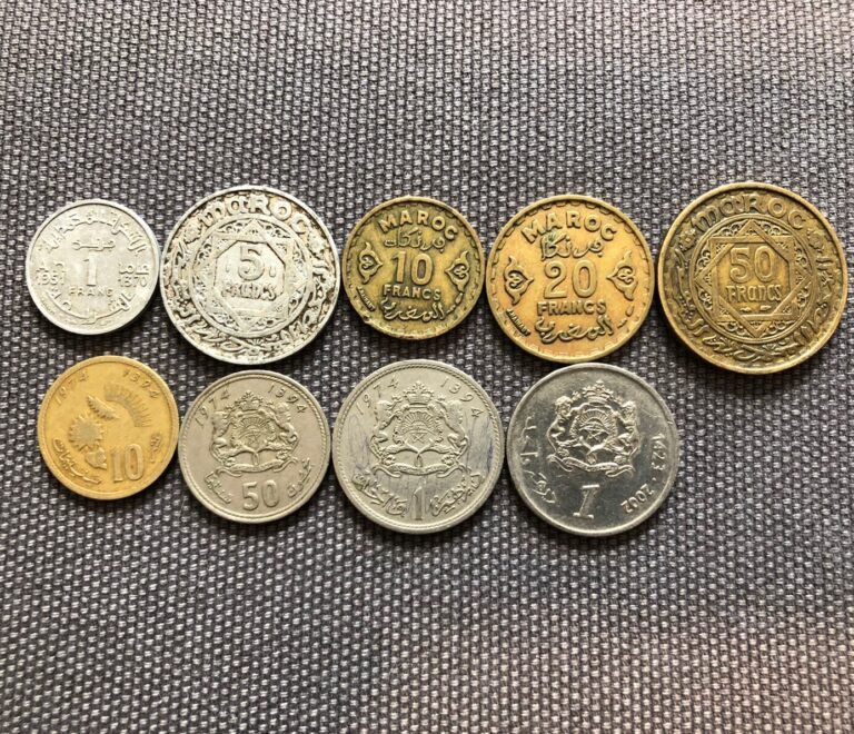 Read more about the article Morocco 🇲🇦 Lot Of 9  World Foreign Coins