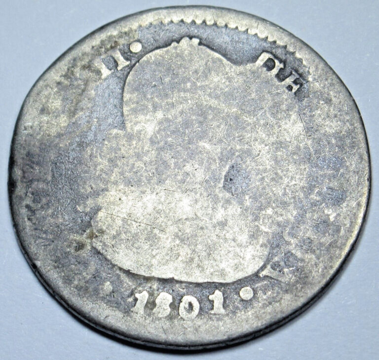 Read more about the article 1801 Santiago Chile Spanish Silver 1 Reales Genuine Antique 1800’s Colonial Coin