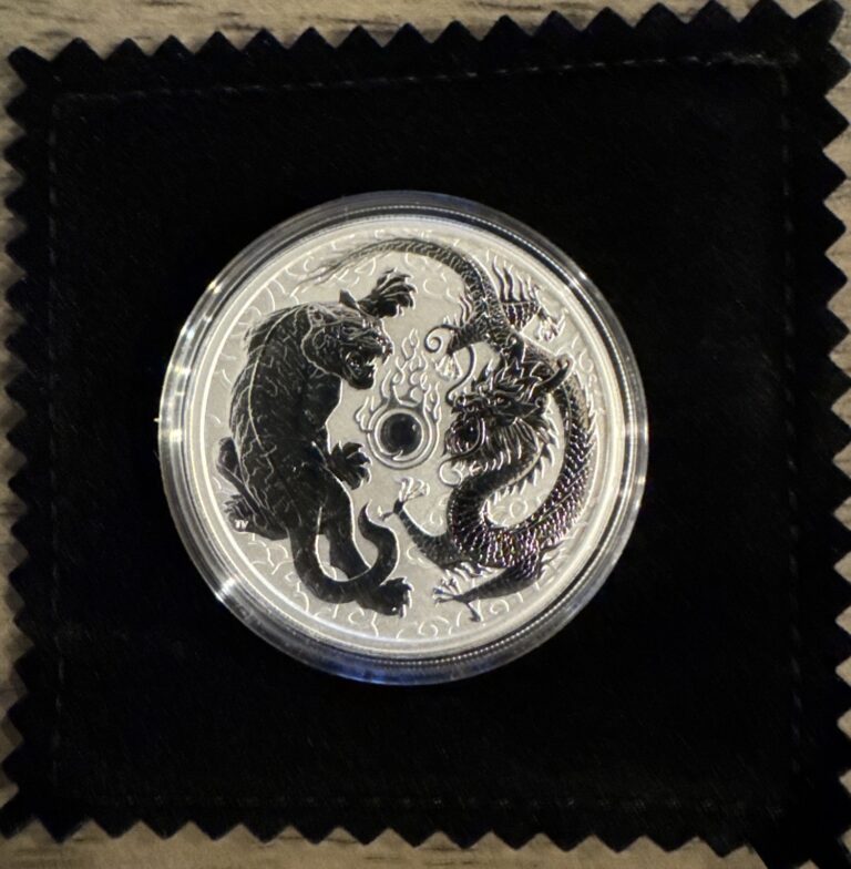 Read more about the article 2018 Australia Silver 1 oz. Tiger and Dragon – Limited Mintage 🔥