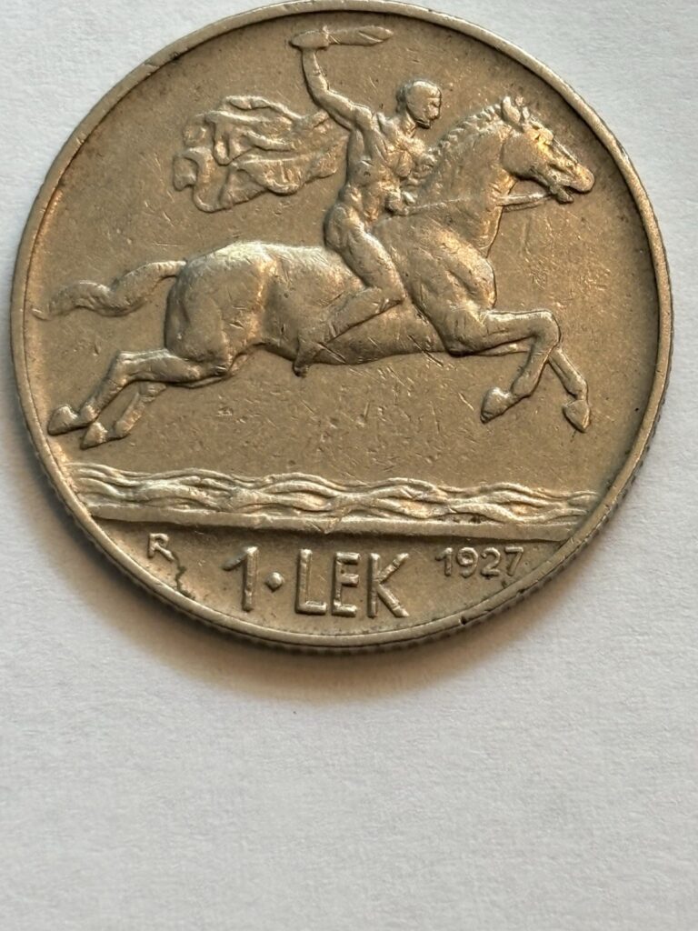 Read more about the article 1927 ALBANIA  1 LEK  LOW MINTAGE COIN  EF QUALITY WITH SOME LUSTER REMAINING