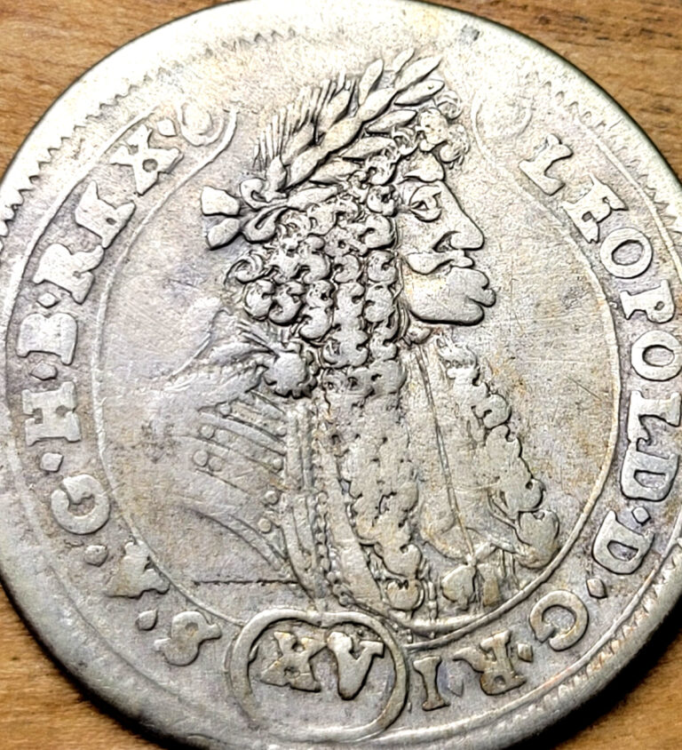 Read more about the article LEOPOLD I HUNGARY 1690 15 Kreuzer – Mary Holding Baby Jesus