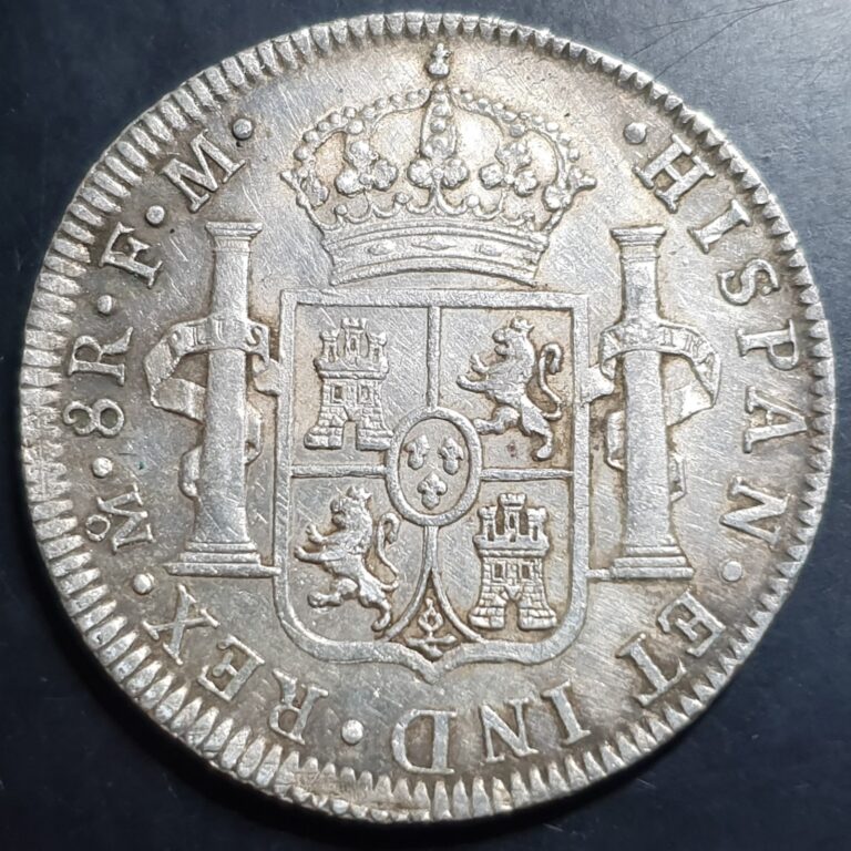 Read more about the article Mexico Spanish Colonial 8 Reales Carol Carolus IIII 1798 Mo FM Mexico City Mint