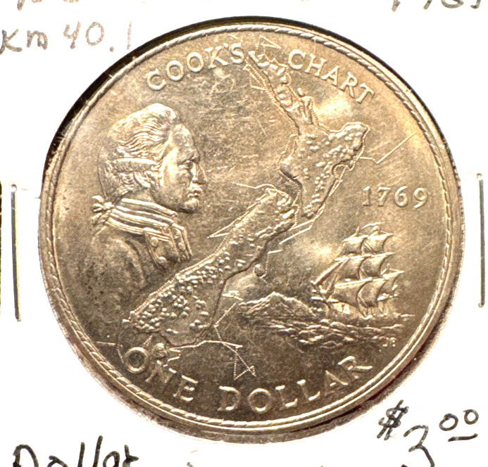 Read more about the article New Zealand 1969 dollar KM 40.1 Unc