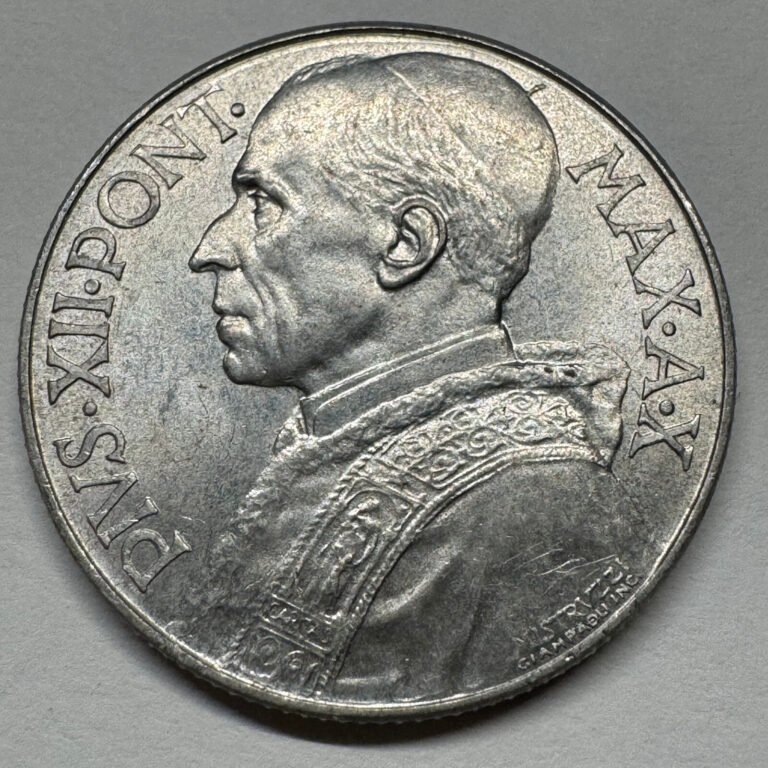 Read more about the article 1948 Vatican City 5 Lire Pius XII – Coin #C-009
