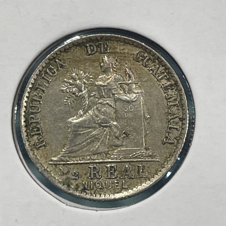 Read more about the article 1901 Guatemala 1/2 Real Coin F4300
