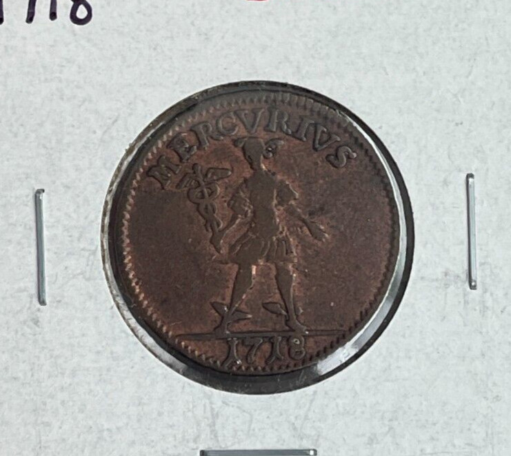 Read more about the article 1718 Sweden 1 One Daler – Mercury KM# 361 L2