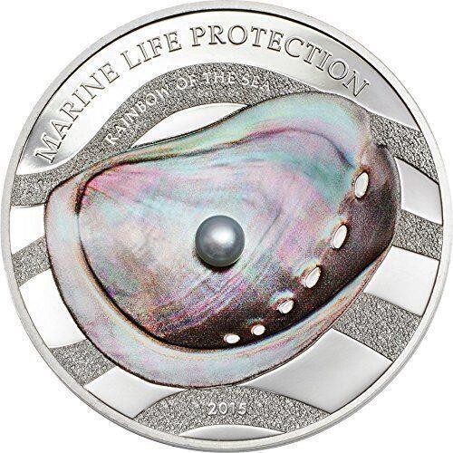 Read more about the article 2015 Palau $5 Rainbow of the Sea Marine Life Protection 1 oz .999 Proof Silver