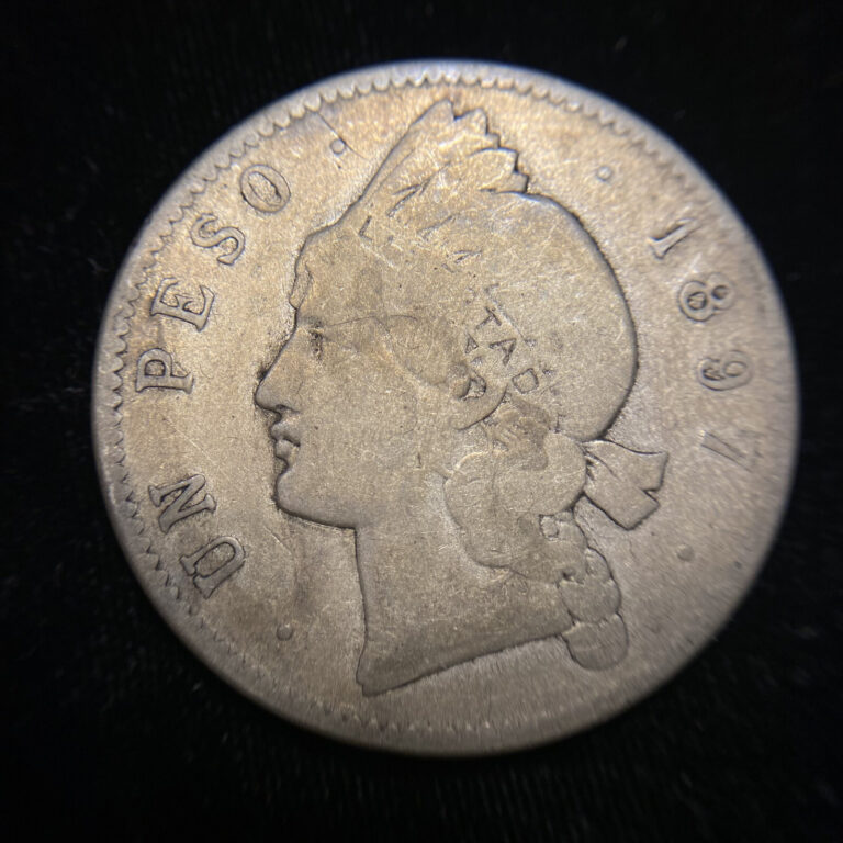 Read more about the article 1897-A Philadelphia Mint KM16 Dominican Republic Un Peso 1 Year Type MAKE OFFER!