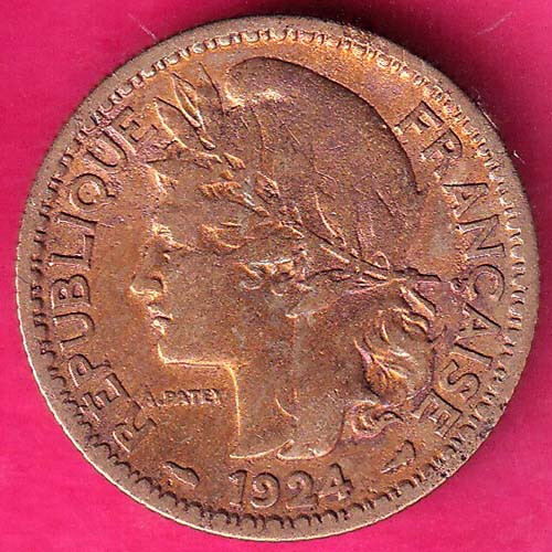 Read more about the article REPUBLIQUE FRANÇAISE Togo 1 Franc 1924 RARE COIN  #H1232