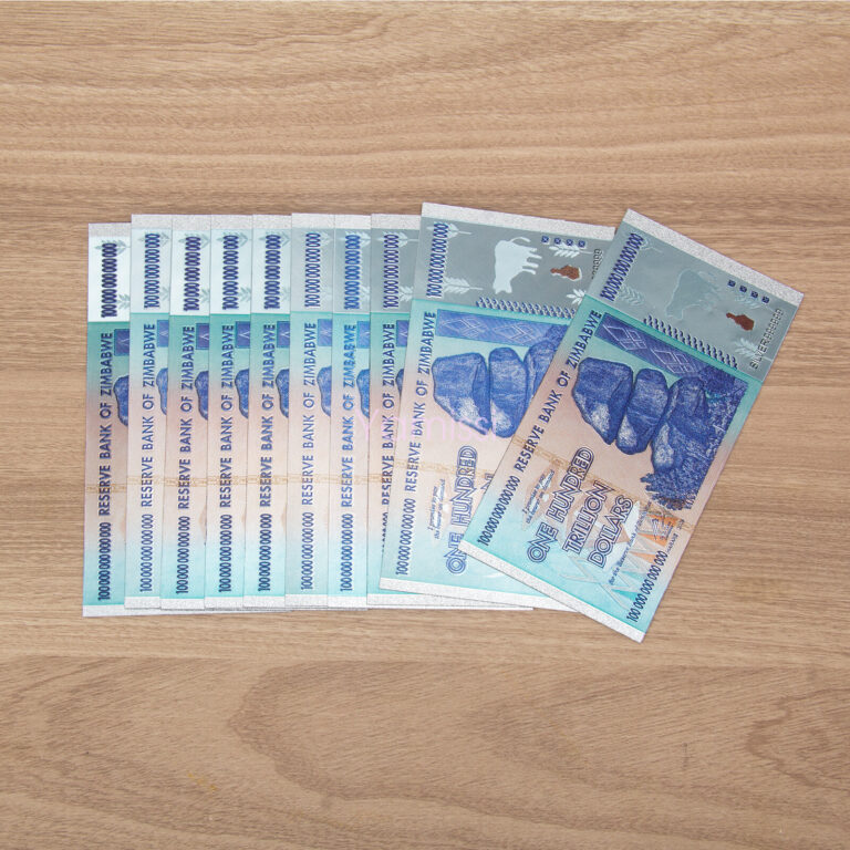 Read more about the article 10PC Zimbabwe 100 Trillion Dollar Banknote Non-circulating World Collection Bill