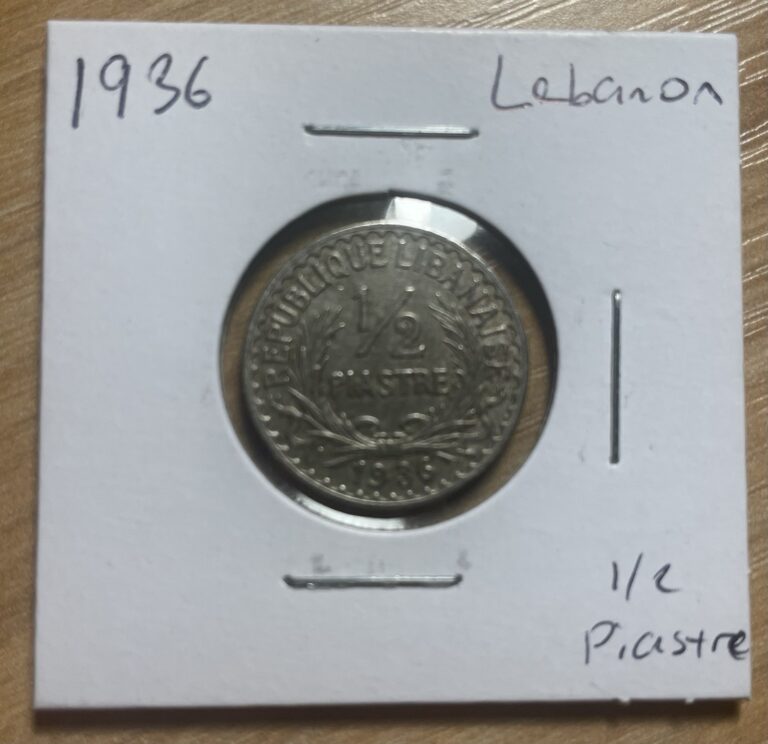 Read more about the article 1936 Lebanon 1/2 Piastres Details