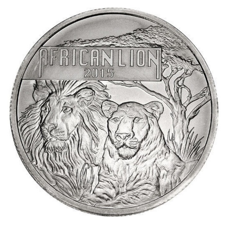 Read more about the article 2015 Burundi African Lion 1 oz fine silver 5000 francs  BU W/ COA