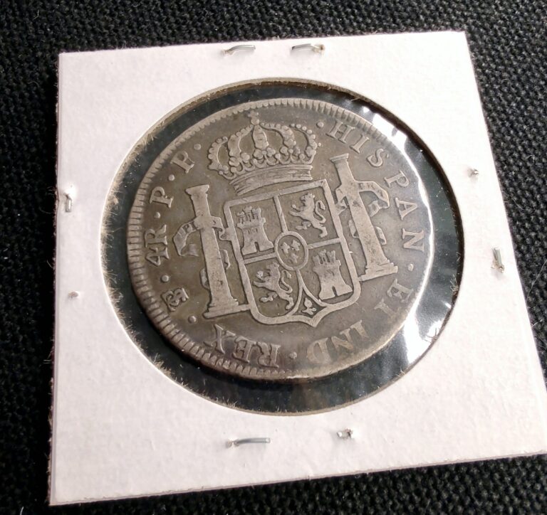 Read more about the article 1796 Bolivia PP 4 Reales silver colonial coin *scarce*